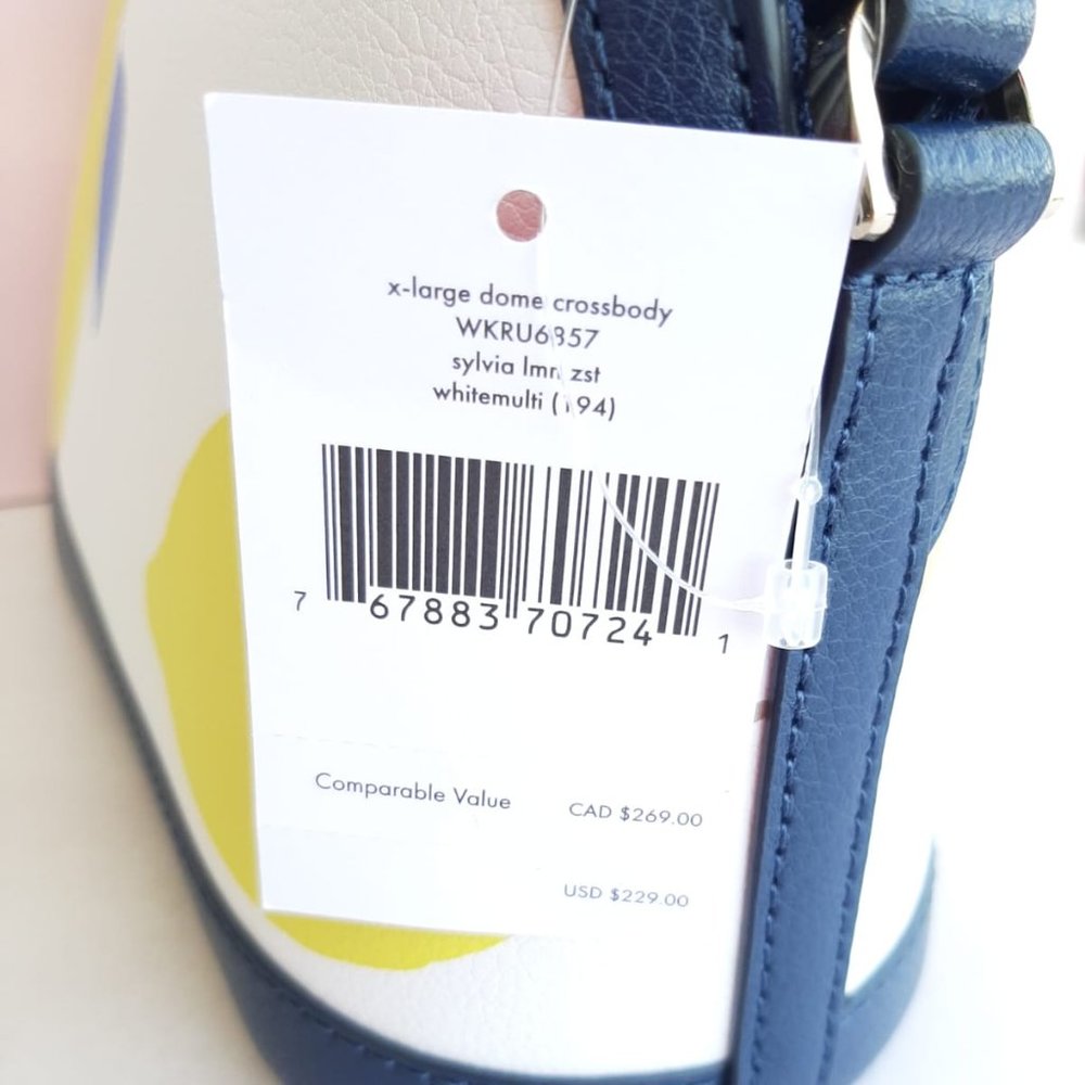 Kate Spade NY Sylvia Lemon Zest X Large Dome Cross - Picture 7 of 9